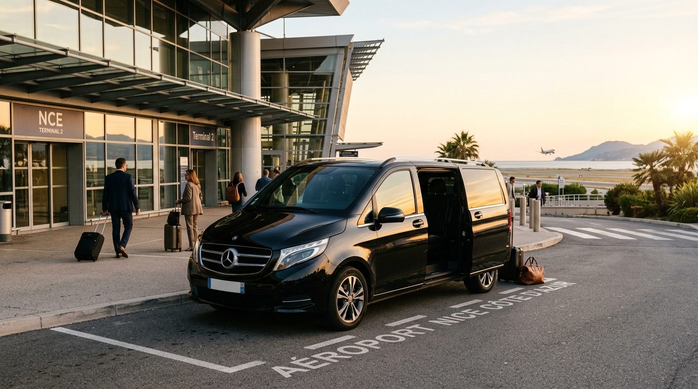 Van Mercedes Classe V haut de gamme NCE : l&rsquo;excellence du transport avec chauffeur à Nice