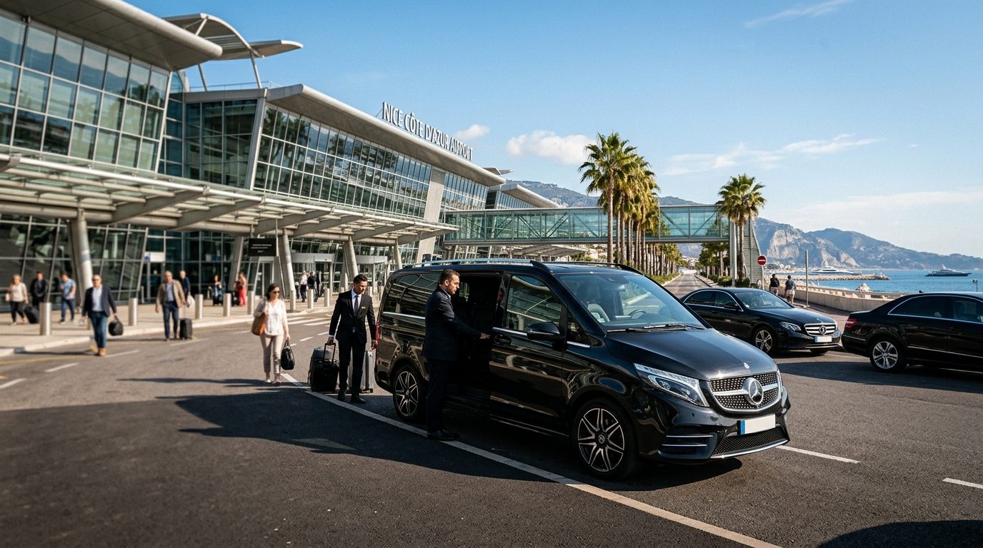 Van premium 7 places aéroport Nice NCE : confort et sérénité