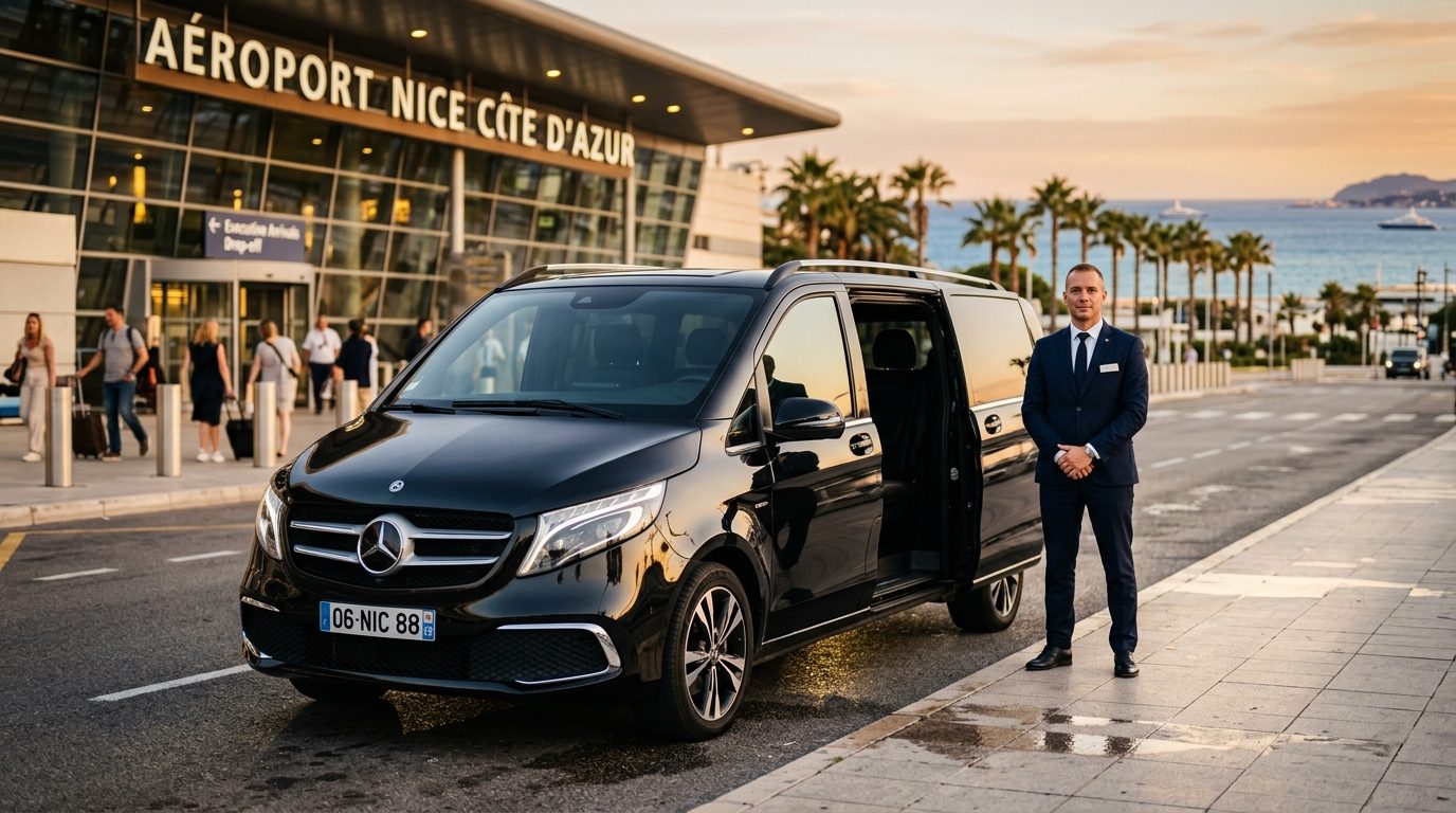 Van prestige Côte d’Azur aéroport Nice NCE : l&rsquo;excellence du transport avec chauffeur