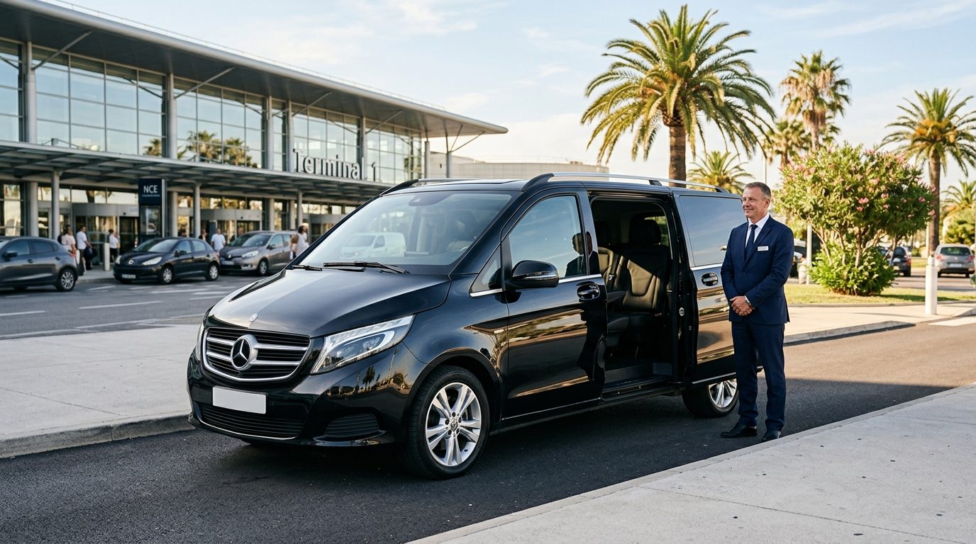 Van tout confort à l&rsquo;aéroport de Nice Côte d&rsquo;Azur (NCE) : critères, services et organisation