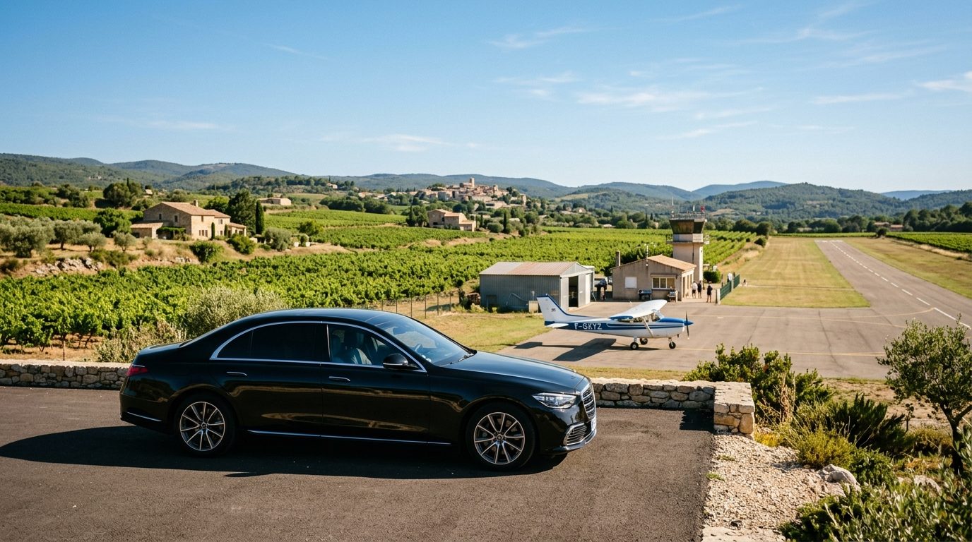 VTC Aérodrome de Pierrefeu-du-Var : Guide et transfert privé sur mesure