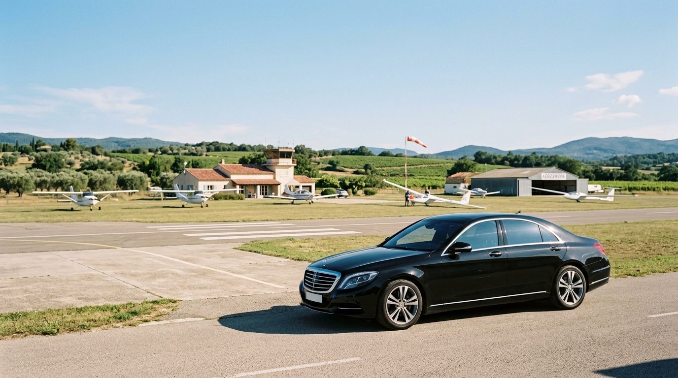 VTC Aérodrome de Vinon-sur-Verdon : Réservation et transferts avec chauffeur