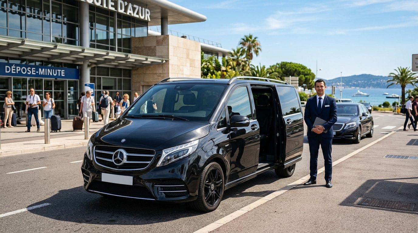 VTC van de luxe à l’aéroport de Nice (NCE) : confort et organisation pour vos transferts