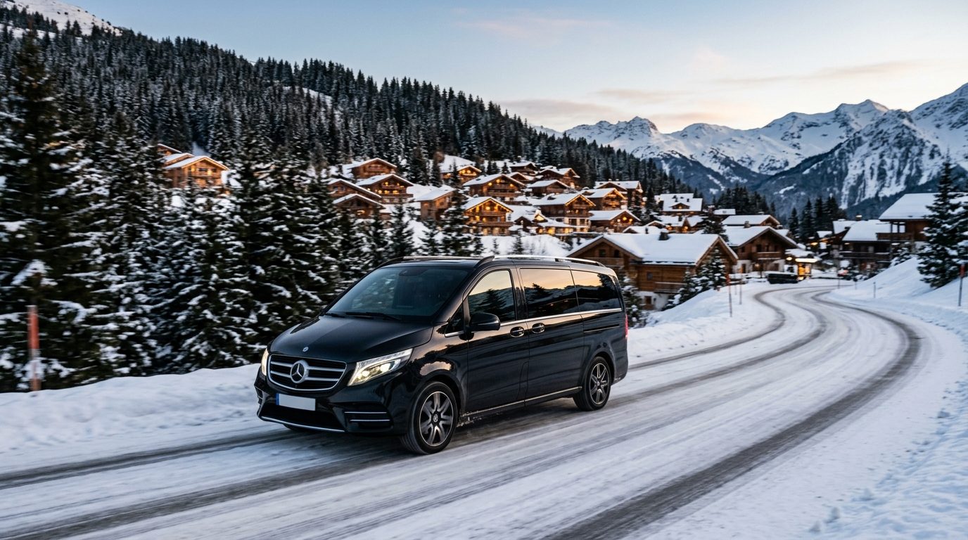 Mercedes Classe V à Courchevel : l&rsquo;alliance du volume et du standing alpin