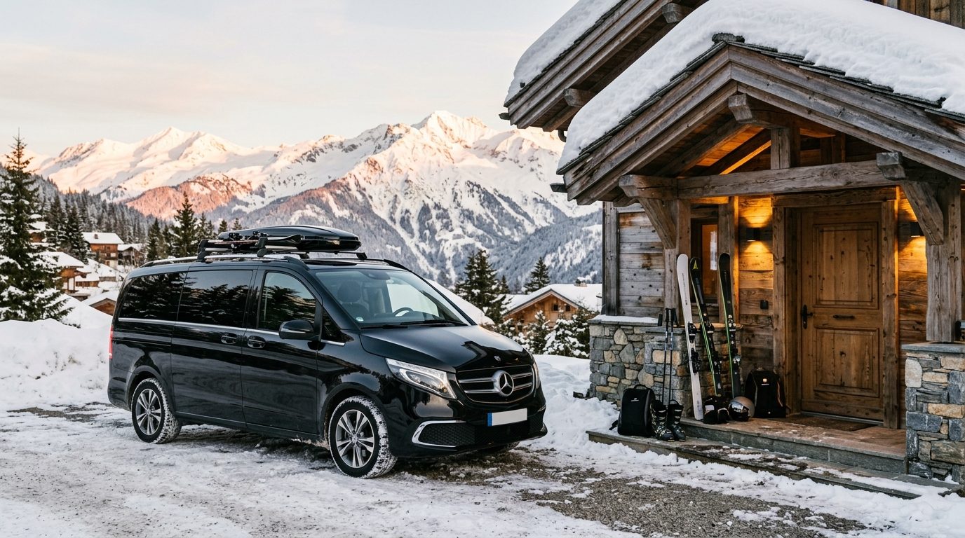 Rejoindre les pistes de ski de Courchevel en VTC : accès et logistique