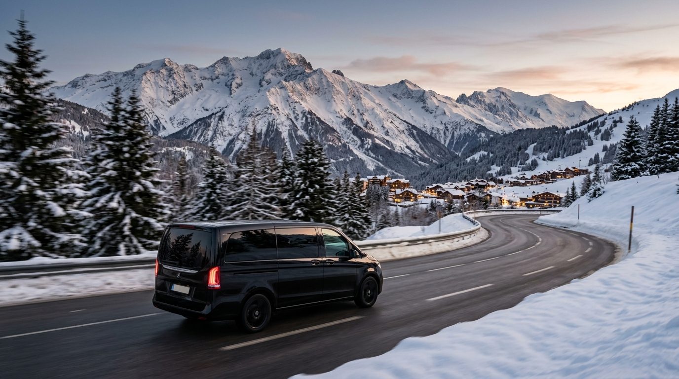 Transfert VTC Genève Courchevel : guide complet pour un trajet serein