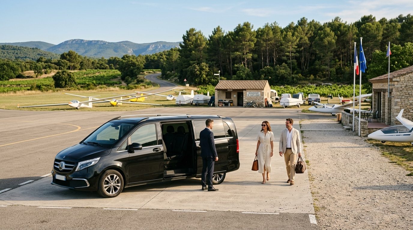 VTC et Van à l’Aérodrome de Vinon-sur-Verdon : guide des transferts privés