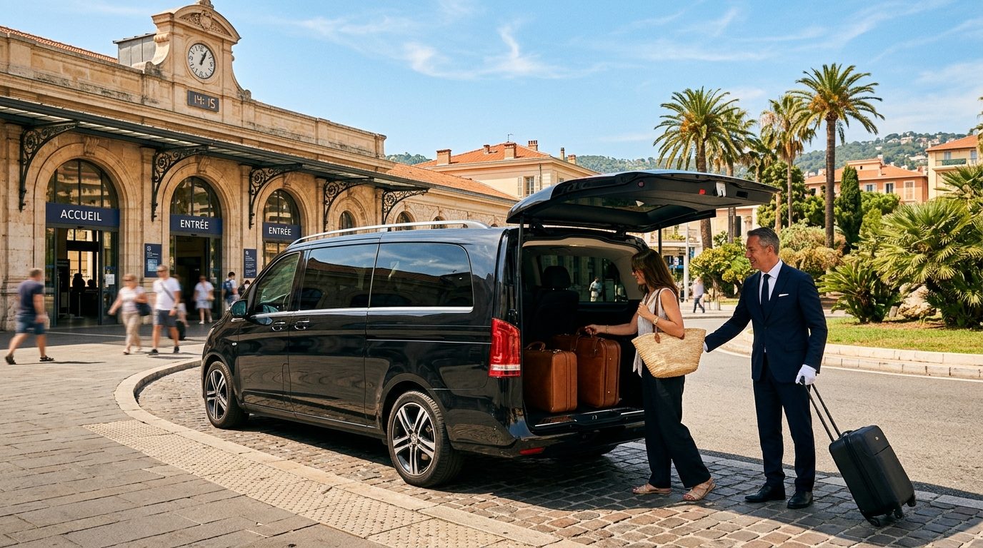 VTC Van à la gare de Hyères : organisation et transfert serein dans le Var
