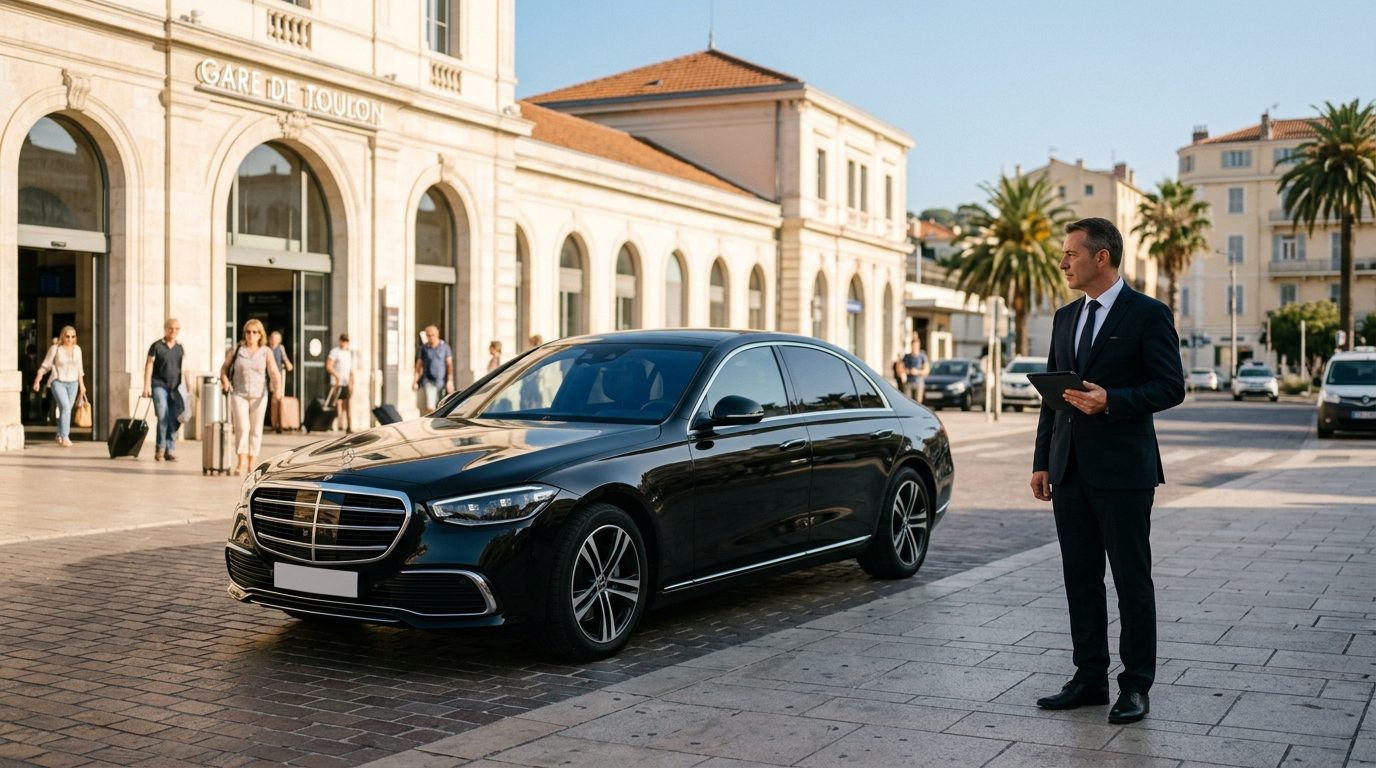Chauffeur privé à la gare de Toulon : organisation et repères pour vos transferts