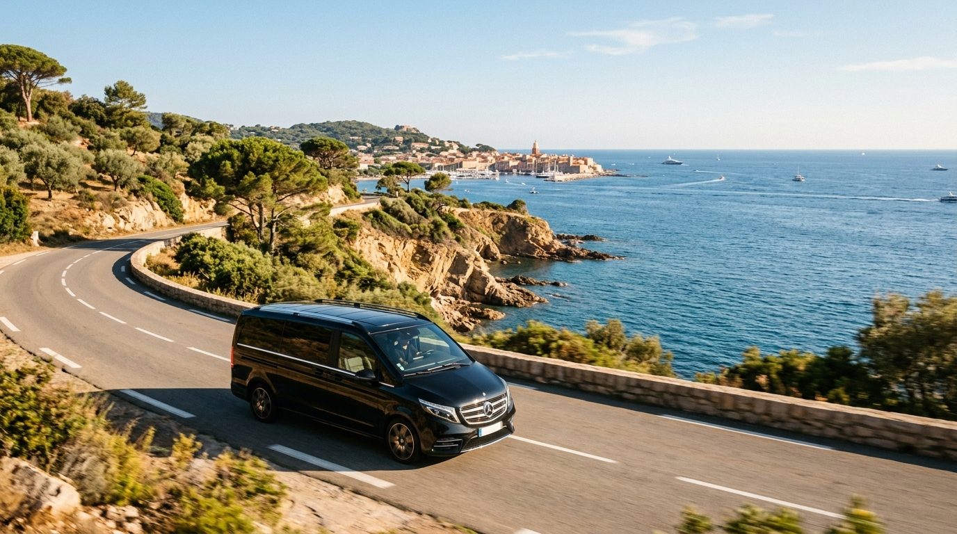 Transfert en Van de l&rsquo;Aéroport de Nice (NCE) à Saint-Tropez : Guide et Organisation