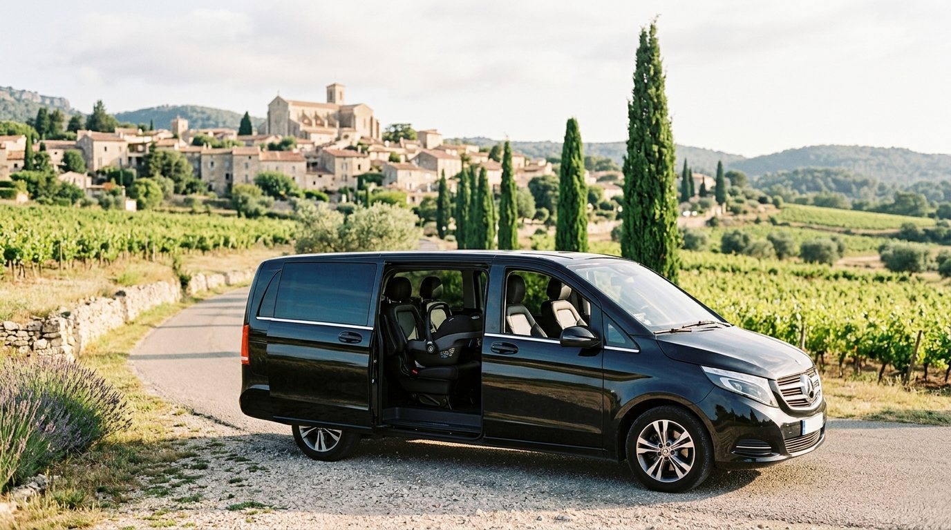 Transfert en van avec siège bébé à Saint-Maximin-la-Sainte-Baume : guide pratique et sécurité