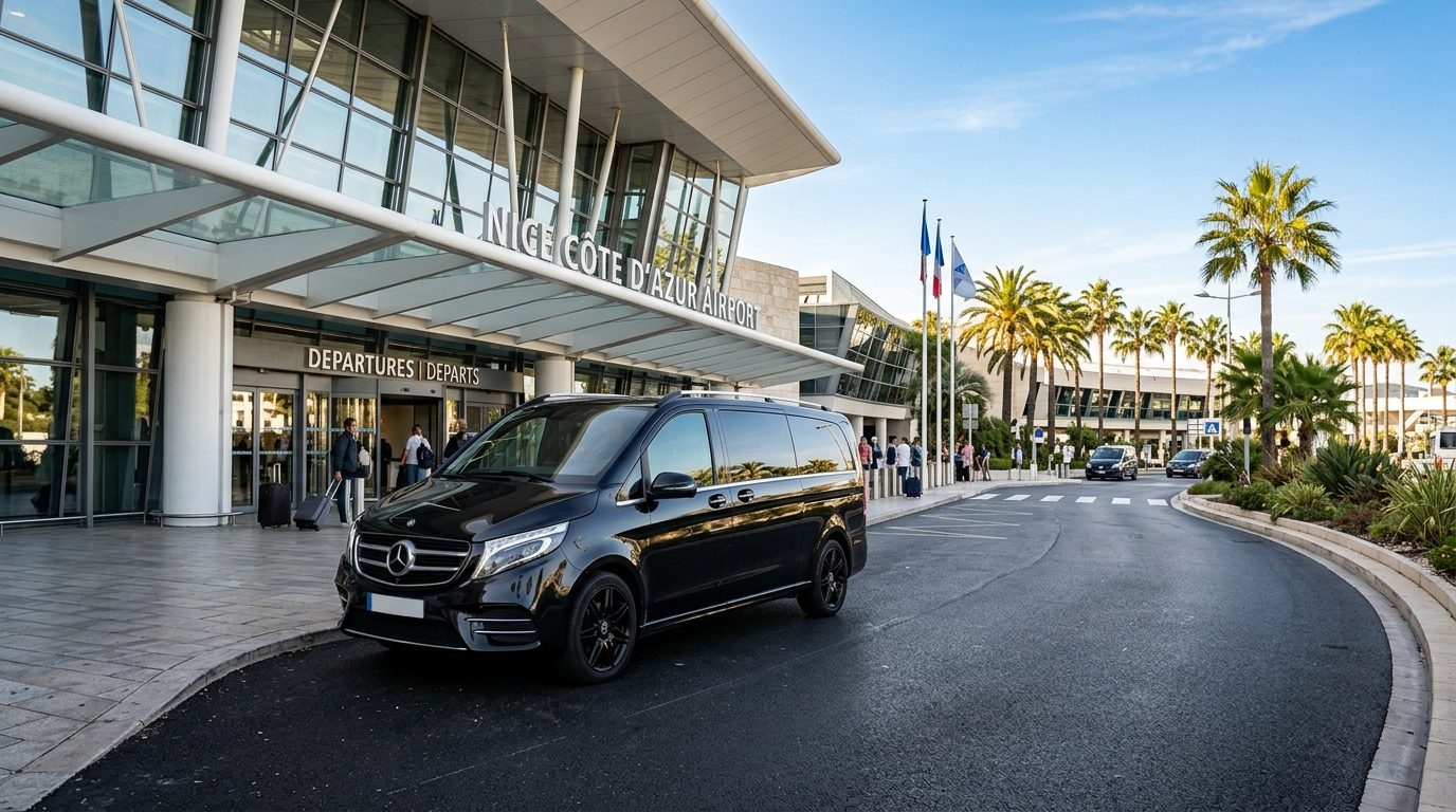 Van longue distance avec chauffeur depuis l&rsquo;aéroport Nice Côte d&rsquo;Azur : guide pratique