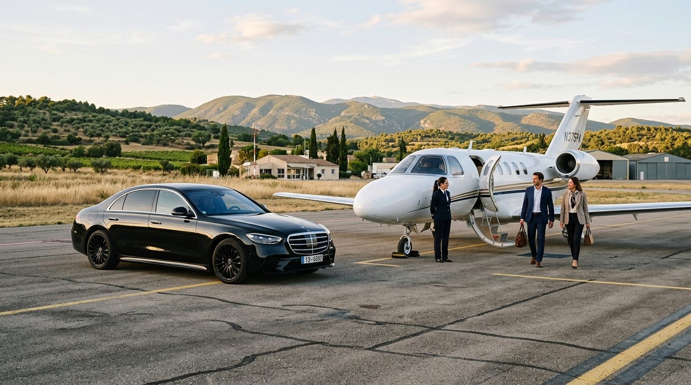 Chauffeur à la journée à l&rsquo;aérodrome de Pierrefeu-du-Var : organisation et services