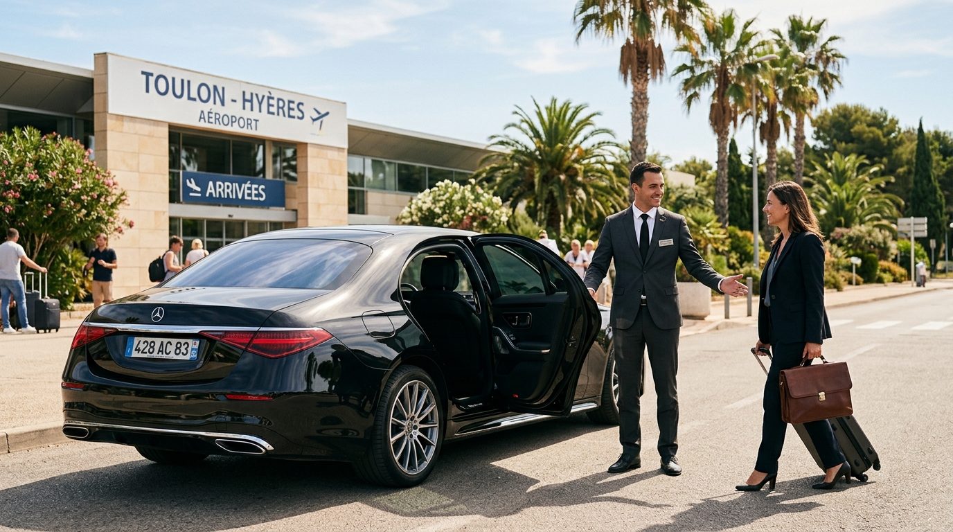 Chauffeur à la journée à l&rsquo;aéroport de Toulon-Hyères : guide de la mise à disposition