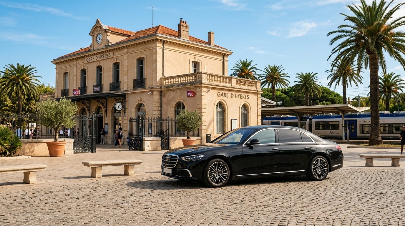 Chauffeur à la journée à la gare d&rsquo;Hyères : guide et organisation de vos trajets