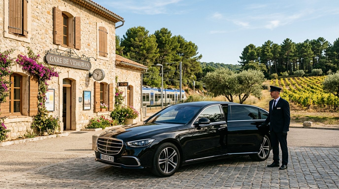 Chauffeur à la journée à la gare de Vidauban : service sur mesure et sérénité dans le Var