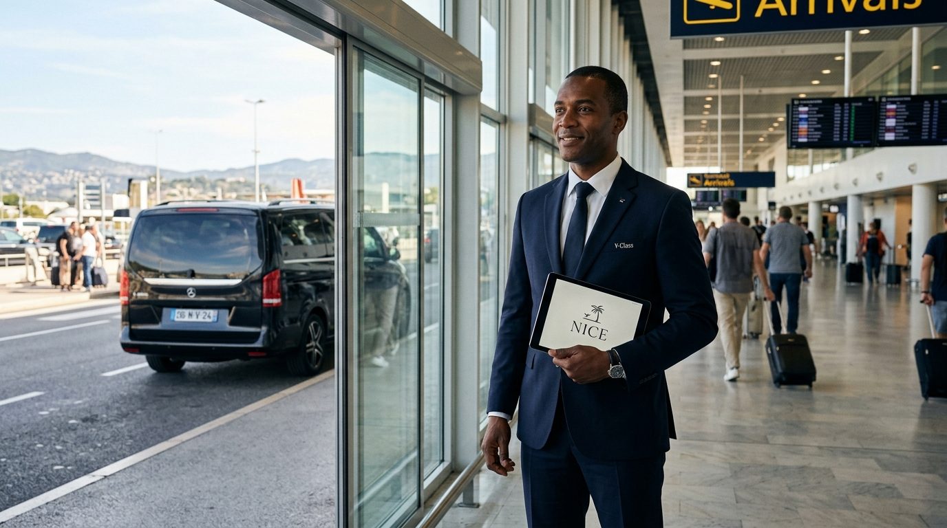 Meet and Greet à l&rsquo;Aéroport de Nice NCE en Van : Guide de l&rsquo;Accueil Personnalisé