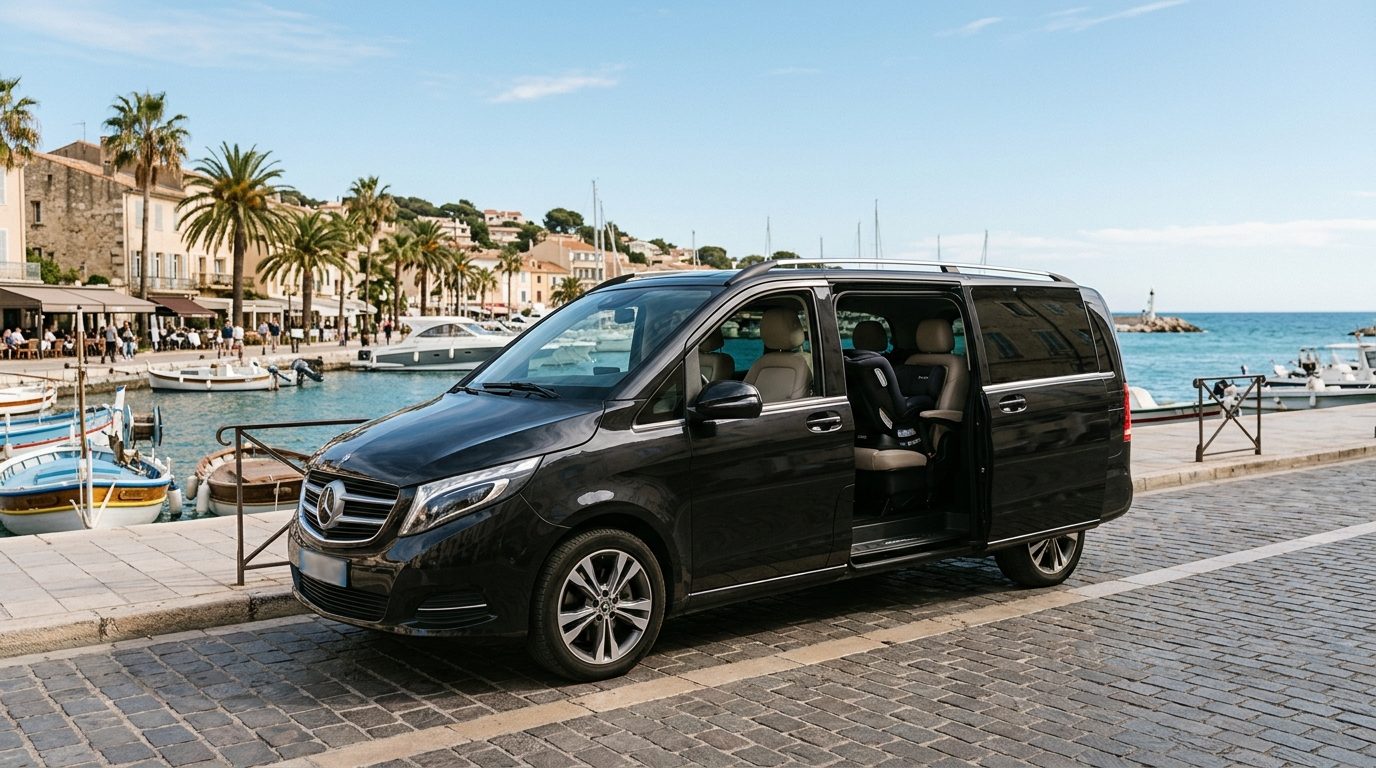 Transfert en van avec siège bébé à Bandol (83150) : guide pratique et sécurité