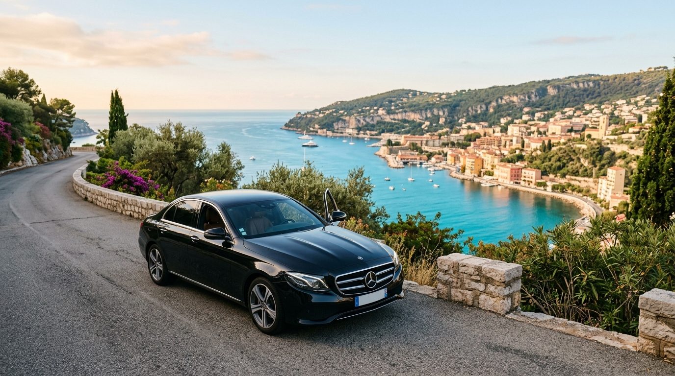 Chauffeur privé Mercedes Classe E à l’Hôtel Splendid de Villefranche-sur-Mer : organisation et mise à disposition
