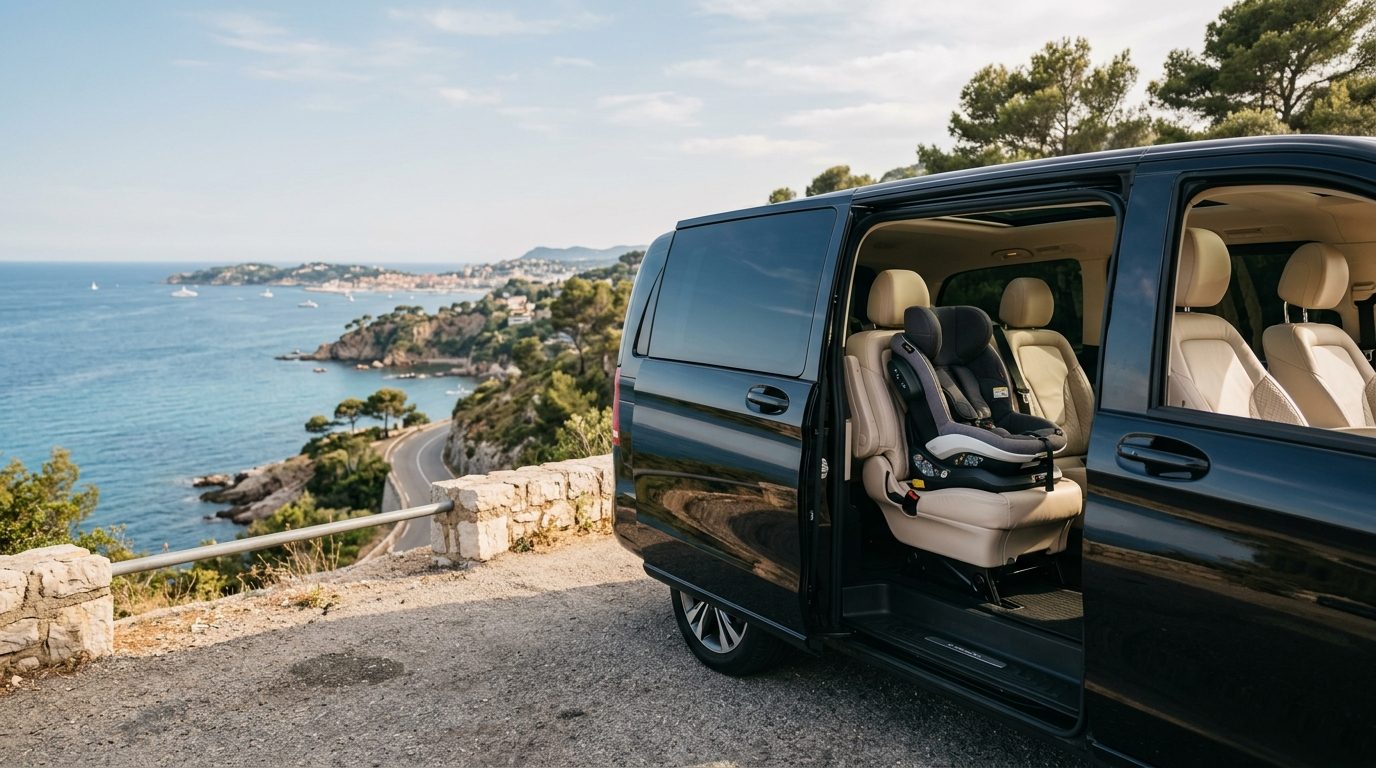 Transfert en van avec siège bébé à Six-Fours-les-Plages : guide pratique