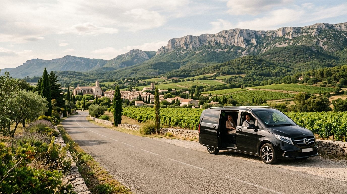 VTC Van à Saint-Maximin-la-Sainte-Baume : Guide des transferts et trajets de groupe en Provence Verte