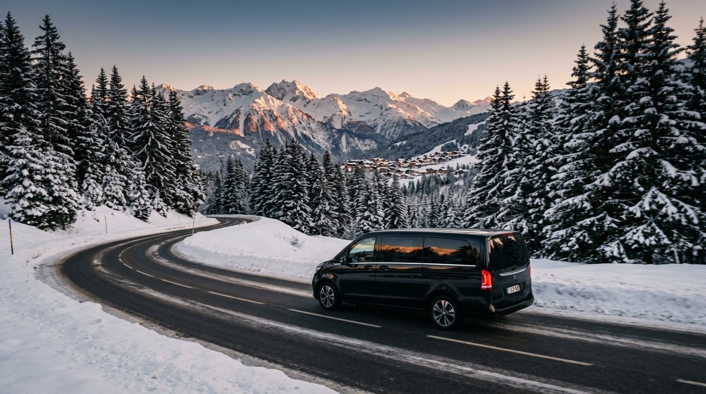 Transfert Courchevel en Mercedes Classe V : guide et repères pratiques