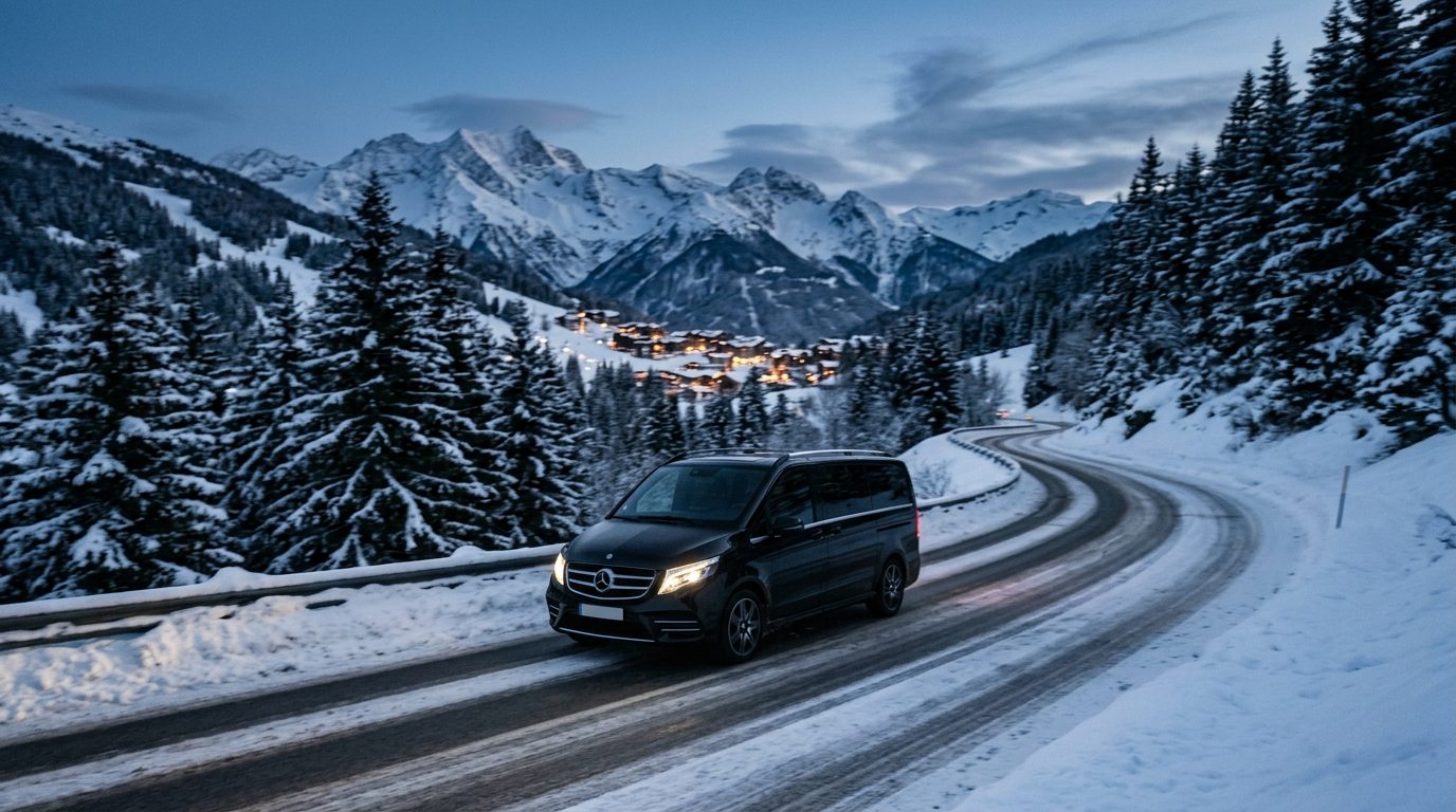 Transfert Genève – Courchevel en van : confort, logistique et sérénité alpine