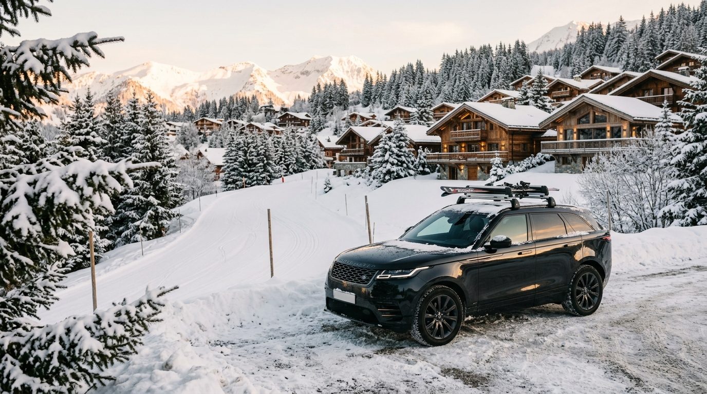 Rejoindre les pistes vertes de Courchevel en VTC : confort et logistique pour débutants et familles