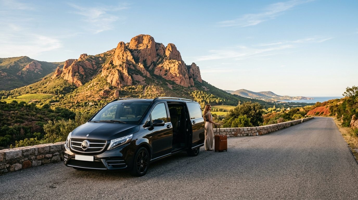 VTC Van à Roquebrune-sur-Argens (83310) : transport avec chauffeur pour groupes et familles