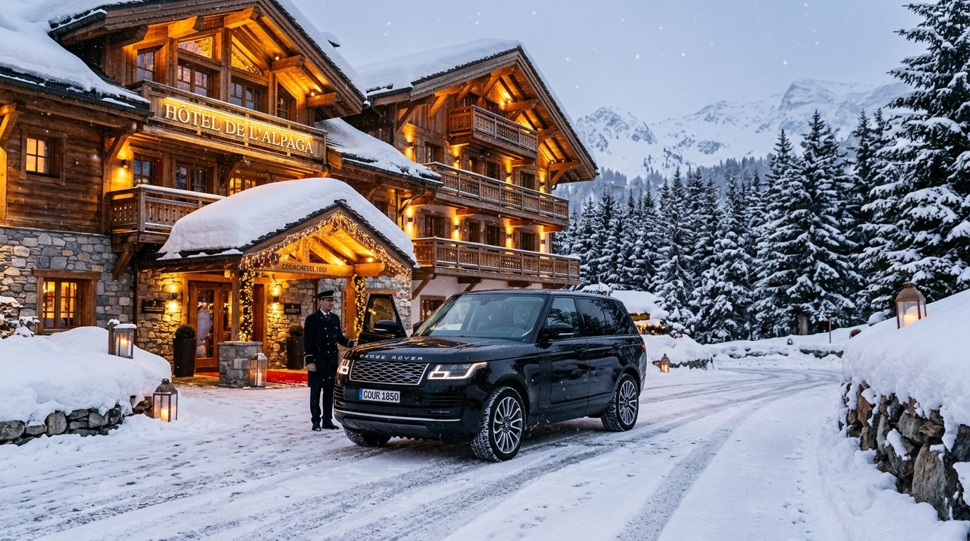 Organiser ses trajets avec chauffeur aux Airelles à Courchevel