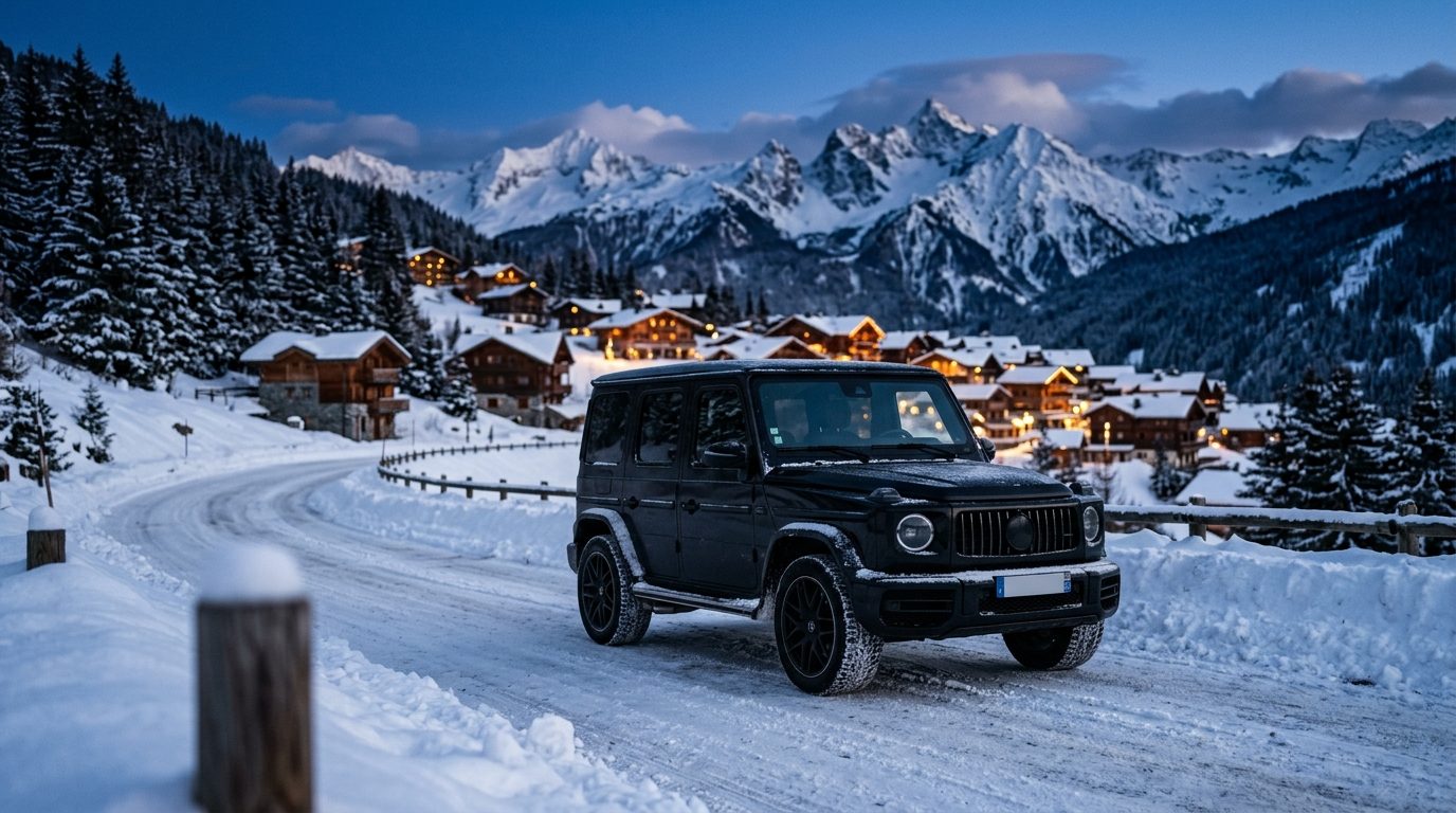 Chauffeur privé à Courchevel et dans les Alpes : guide des transferts haut de gamme