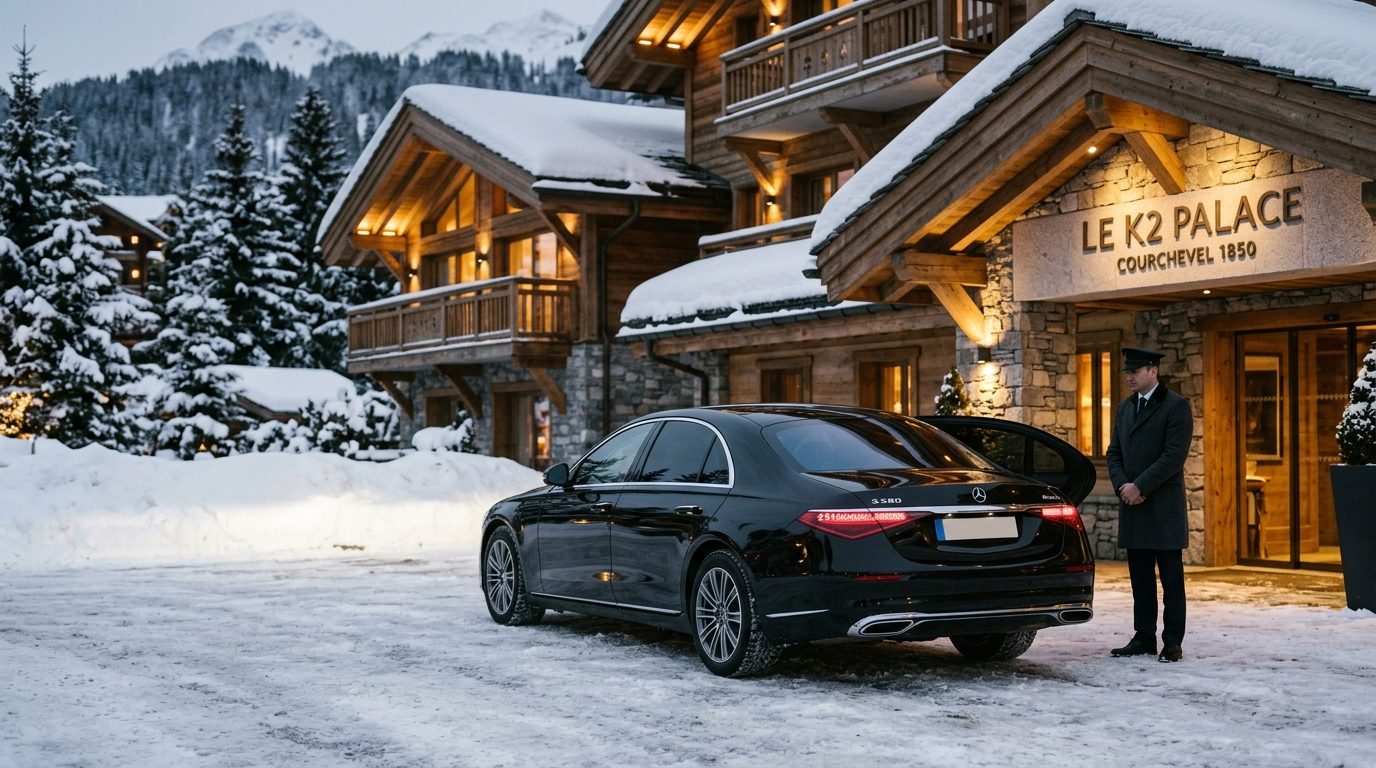 Chauffeur privé au K2 Palace à Courchevel : organisation et repères logistiques