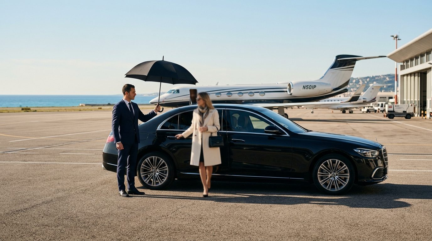 Transfert à l’aéroport Nice Côte d’Azur (NCE) très haut de gamme : organisation et exigences