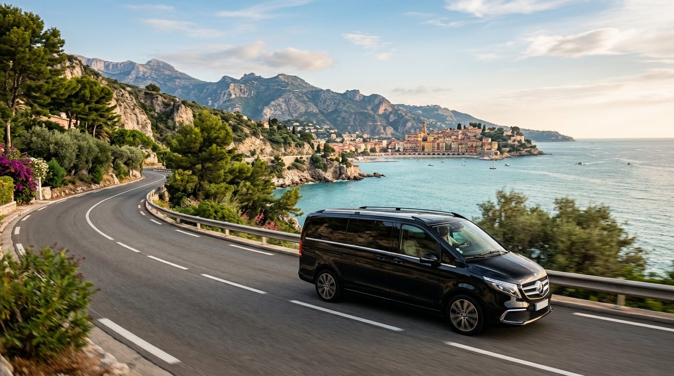 Transfert Aéroport Nice NCE vers Menton en Van : Organisation et Conseils