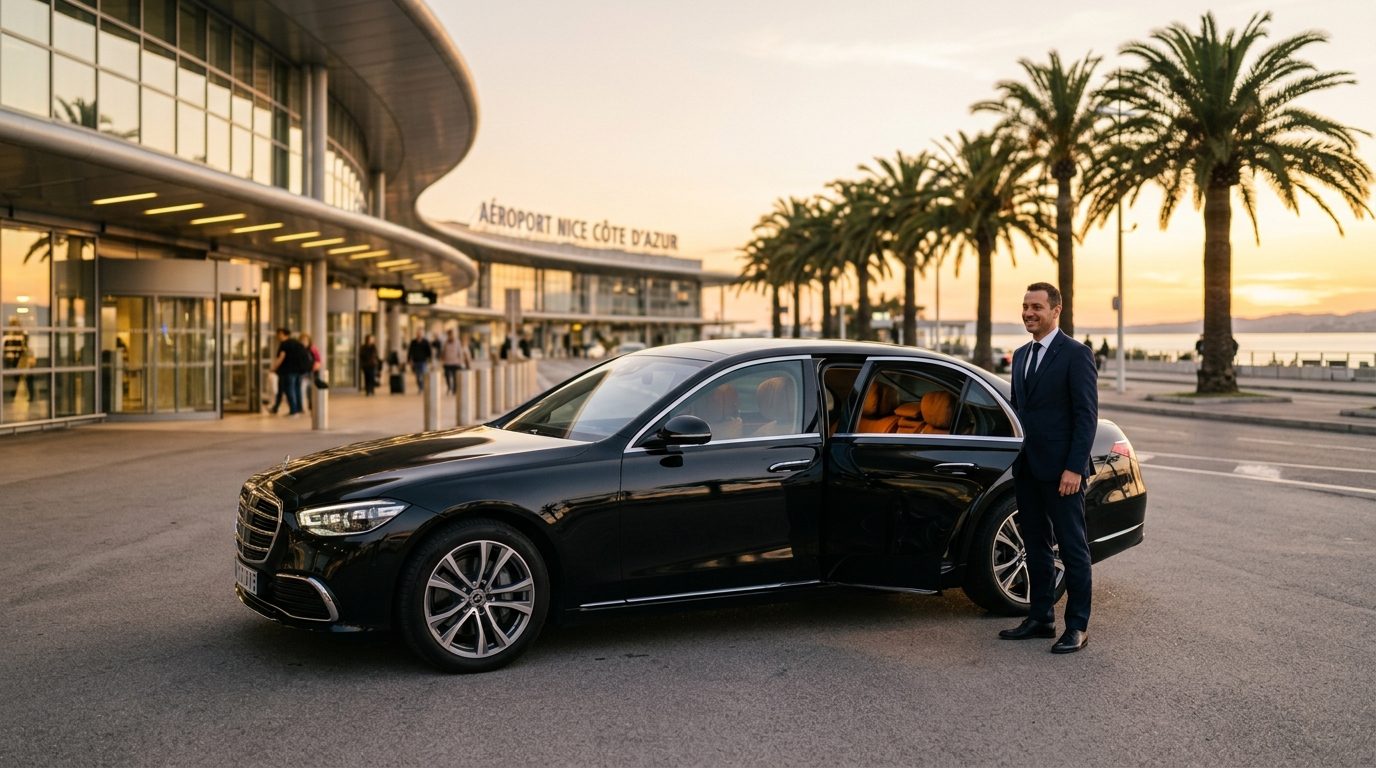 Transfert longue distance en véhicule de prestige depuis l’aéroport Nice Côte d&rsquo;Azur