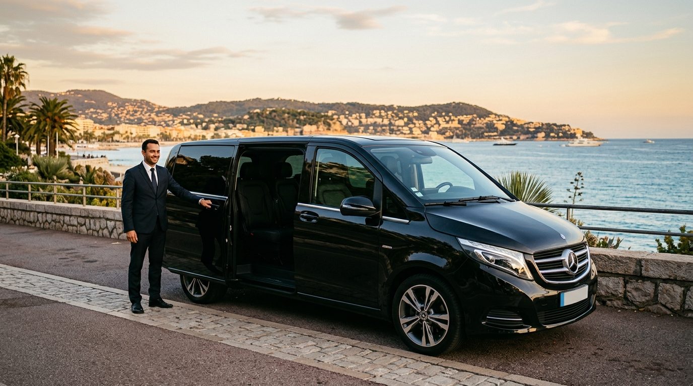 Van Mercedes Classe V : luxe, confort et sérénité pour vos trajets au départ de Nice (NCE)